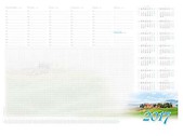 Kalendarz 2017 Biurowy. Biuwar barwny
