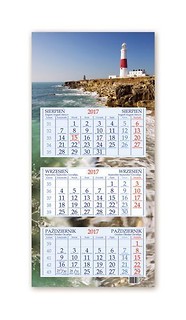 Kalendarz 2017 Trójdzielny Latarnia Morska ANIEW