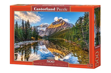 Puzzle 500 Morning Sunlight in the Rockies CASTOR