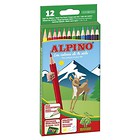 Kredki ołówkowe cedrowe 12 kolorów ALPINO