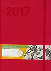 Kalendarz 2017 B5 Impresja Czerwony TDW ANTRA