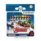 Kredki woskowe 12 kolorów Avengers