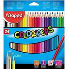 Kredki Colorpeps trójkatne 24 kolorów MAPED