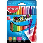 Kredki Colorpeps plastikowe 12 kolorów MAPED