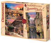Puzzle 3x1000 Romantic Italy