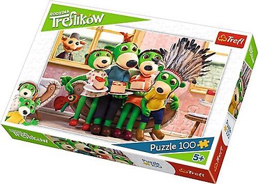 Puzzle 100 - Zabawa... Rodzina Treflików TREFL