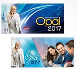 Kalendarz 2017 Biurowy Opal poziomy DAN-MARK