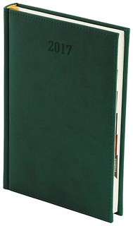 Kalendarz 2017 A5 Vivella z registrami Zielony