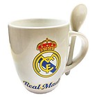 Kubek ceramiczny z łyżeczką Real Madrid