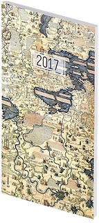 Kalendarz 2017 A6 Tygodniowy PCV Mapa