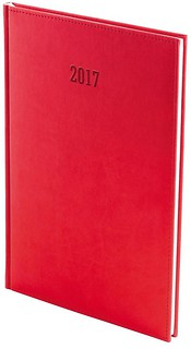 Kalendarz 2017 A4 Tygodniowy Vivella Czerwony