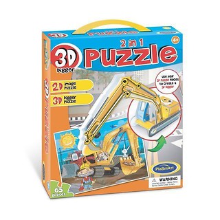 Puzzle 3D 2w1 - Koparka