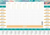 Kalendarz 2017 Biurkowy Biuwar mały kolorowy CRUX