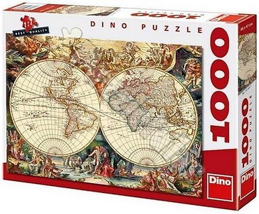 Puzzle 1000 Mapa Historyczna DINO