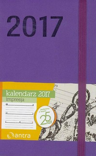 Kalendarz 2017 A6 Impresja Fioletowy ANTRA