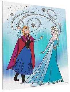 Kraina lodu - Obraz 25 x 30 cm Elsa i Anna STnux