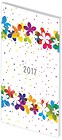 Kalendarz 2017 A6 Tygodniowy PCV Kwiaty