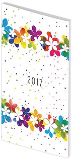 Kalendarz 2017 A6 Tygodniowy PCV Kwiaty