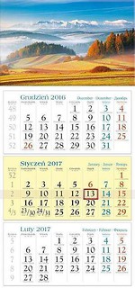 Kalendarz 2017 Trójdzielny. Panorama
