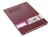 Kalendarz 2017 A4 Formalizm Brązowy ANTRA