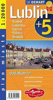 Plan miasta Lublin +5 1:20 000 DEMART