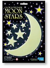 Gwiazdy i Księżyc - świecące naklejki 4M