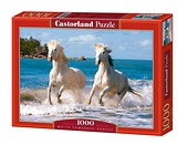 Puzzle 1000 Białe konie w morzu CASTOR