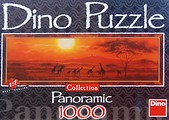 Puzzle 1000 Panoramic Żyrafy DINO