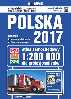 Atlas samochodowy Polski 1:200 000 w.2017