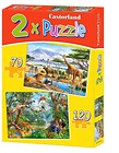 Puzzle x 2 - Sawanna i dżungla CASTOR