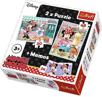 Puzzle 2w1+ memos - Hobby Minnie TREFL