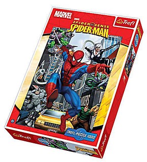 Puzzle 1000 Spiderman Pościg w Nowym Jorku TREFL