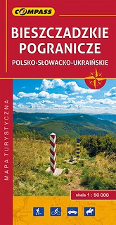 Bieszczadzkie pogranicze polsko-słowacko-ukraińskie. Mapa turystyczna 1:50000
