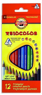 Kredki Triocolor 7mm 12 kolor&oacute;w KOH-I-NOOR