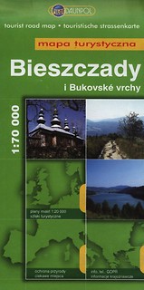 Bieszczady i Bukovske vrchy Mapa turystyczna 1:70 000