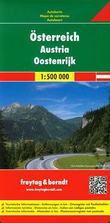 Austria mapa drogowa 1:500 000