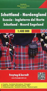 Mapa Schottland Nordengland 1:400 000