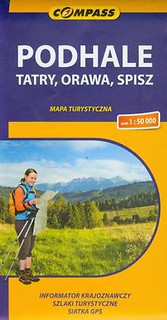 Podhale Tatry, Orawa, Spisz mapa turystyczna