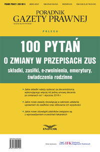 100 pytań o zmiany w przepisach ZUS