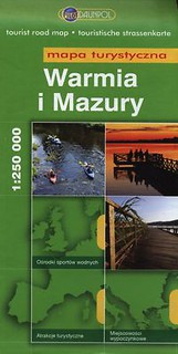 Warmia i Mazury Mapa turystyczna 1:250 000