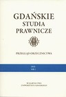 Gdańskie Studia Prawnicze Przegląd orzecznictwa 1/15