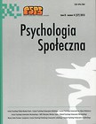 Psychologia Społeczna  8(27) 2013
