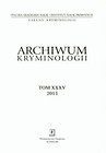 Archiwum kryminologii Tom XXXV