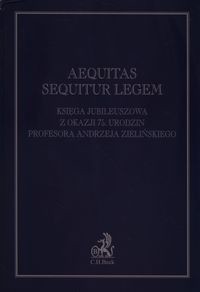 Aequitas sequitur legem