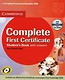 Complete First Certificate student's book with CD