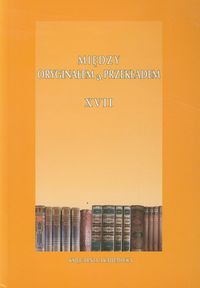 Między oryginałem a przekładem Tom XVII