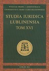 Studia Iuridica Lublinensia Tom  XVI