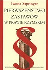 Pierwszeństwo zastawów w prawie rzymskim