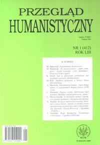 Przegląd humanistyczny 1/2009