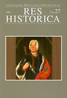 Res Historica Tom 27